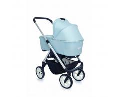 EASYWALKER-MINI Cochecito Duo MINI New Silver (rueda blanca) Ice blue