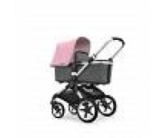 BUGABOO Cochecito BUGABOO FOX Aluminio/Style Set Gris/Capota Rosa Pastel
