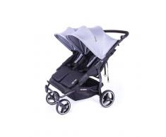 BABY MONSTER Silla gemelar EASY TWIN 3S BABY MONSTER Negro-Heather grey