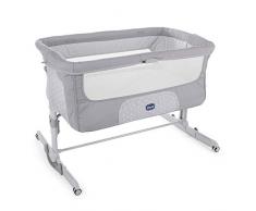 Chicco Next2Me Dream - Cuna de colecho con anclaje a cama, balancín y 11 alturas, Gris (Luna)
