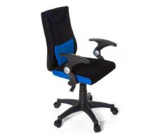 HJH Office Kiddy Pro Al 670470 Silla de oficina Niño Multicolor (Negro/Azul) 40x50x97 cm