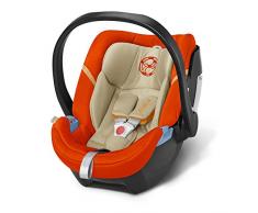 Cybex Aton 4, Silla de coche grupo 0+ Isofix, naranja