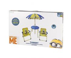 ColorBaby - Set de mesa, sillas y sombrilla, diseño minions (76576)