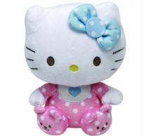 Hello Kitty - Peluche baby con sonajero, 15 cm, color rosa (TY 41023TY)