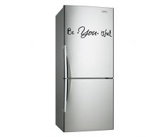 (30 x 8 cm) de vinilo adhesivo decorativo para pared con texto en inglés be * you * tiful/diseño de raquetas de diseño de oveja de peluche con sonajero lámina de decoración de pegatina para ordenador portátil, para nevera,