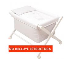 Vestidura Minicuna Tijeras mibebestore Blanco/Gris (No Incluye Estructura)