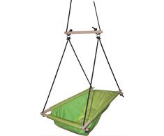 Asiento colgador en loneta rojo columpio hamaca y asiento para bebes y ni/ños utilizable desde el nacimiento hasta los 6 a/ños o 30kg