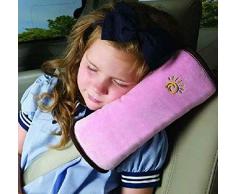 asiento Cinturón Almohadilla para el hombro auto Ni?o Ni?o peque?o Cubierta del automóvil Soporte para la espalda Cuello Cabeza-1pc