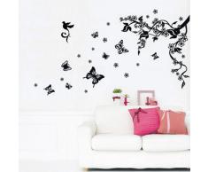 Walplus - Pegatinas Decorativas para Pared extraÃbles, diseño de árbol y Mariposas