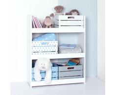 Estantería de madera para habitación de niño - 3 niveles - Color BLANCO