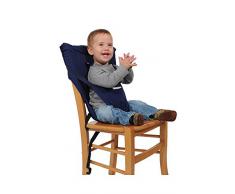 Asiento Sackn, asiento acolchado para la silla de los niños, Azul (dunkelblau)