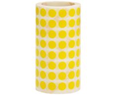Apli 4851 - Rollo de pegatinas redondas, 10.5 mm, amarillo, Unidades contenidas: 1