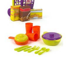 Color Baby - Set de carrito con alimentos y accesorios, 11 piezas (28759)
