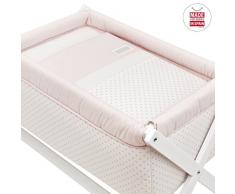 MINICUNA TIJERA MADERA+DOSEL STAR ROSA 55x87x74 CM