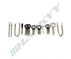 20 piezas Montaje Desmontaje Herramienta Navi De Radio Desbloqueo Desmontaje Radio plancha coincidencia de BMW Opel VW Audi Skoda Seat Ford Alfa Romeo Fiat Porsche Mercedes Benz Renault Citroen Peugeot CAJONERA-14