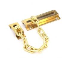 LATÓN PULIDO CADENA PARA PUERTA DE SEGURIDAD