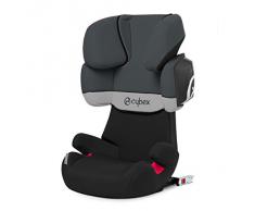 Cybex Silver Solution X2-Fix - Silla de coche con y sin Isofix, Grupo 2/3 (15-36 kg), Desde los 3 hasta los 12 años aprox., Gris (Gray Rabbit)