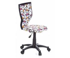 hjh OFFICE - 670067 silla para niños KIDDY LUX fórmula tejido, altura ajustable, ergonómica, cómoda,, motivo Fórmula 1, buen acabado, fácil de limpiar, silla juvenil