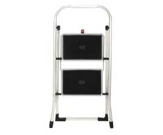 Hailo K30 - Taburete plegable de aluminio con esterillas antideslizantes (2 peldaños)