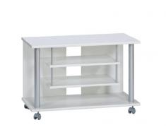 Maja 18988835 - Mueble de TV con ruedas (800 x 545 x 400 mm), color blanco
