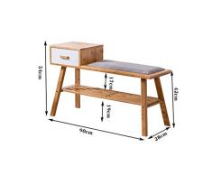 ZYXE-Zapateros Almacenamiento en el banco de zapatos Estantes para zapatos con cajón Pasillo Gabinete para zapatos Dormitorio de estilo nórdico Otomano Cambio de banco para zapatos Interior y exterior