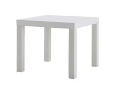 Ikea Mesa Auxiliar, Madera, Blanco, 55x55x45 cm