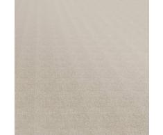 Mantel Anro, para mesa, con aspecto de lino, lavable, tejido, beige, Oval 140 x 220cm Schnittkante