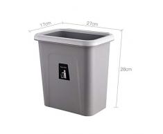 Fablcrew. Cubo de Basura suspendido con Anillo de presión sin Tapa, Cubo de Basura para Colgar Puerta, Papelera Colgante Puerta, Papelera para Armario de Cocina