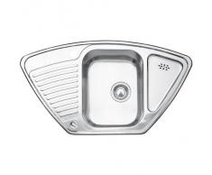 color plateado Blanco 516997 Fregadero de 1,5 senos