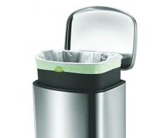 EKO - Europe VB 9366 35L Rectangular Acero inoxidable Acero inoxidable cesto de basura - Cubo de basura (336 mm, 357 mm, 638 mm)