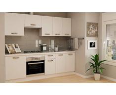 MD BLOCK - Cocina Completa zocalo y encimera - Burdeos