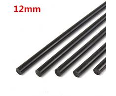 EsportsMJJ Barras De Nylon De 12Mm De Diámetro Negro Engineering Round Bar 100/200/300/400/600M M - 300mm