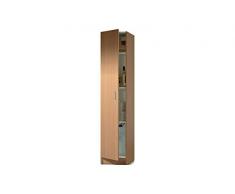 Armario multiusos 1 puerta color roble