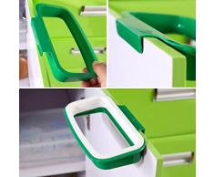 EQLEF® Armario Gabinete de la puerta posterior del sostenedor del bolso de basura de la basura La basura de almacenamiento Estante colgante