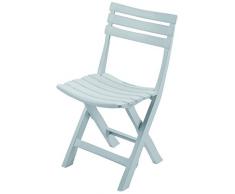 SATURNIA 8330040 Silla Resina Plegable Blanca Birki