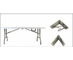 resol, 66469, mesa colectividad plegable color gris claro easy 240 cm