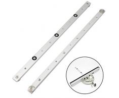 EsportsMJJ 450 mm Aleación De Aluminio Ferrocarril Mitra Barra Deslizante Sierra De Mesa Calibre Para Barra De Madera Herramienta De Trabajo