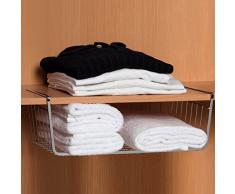 Espacio De Almacenamiento De Plata Debajo De La Cesta De Rack Para Estanteršªa De La Cocina Armario Estanteršªa