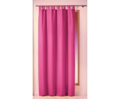Douceur dIntérieur - 1600517, Cortina Trabillas, 140 X 260 Cm, Essentiel, Poliéster Liso, Rosa