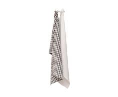 Soleil docre Lote de 2 paños de Cocina 50x70 cm Vichy Gris
