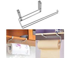 Soporte para rollos de cocina de Hysagtek para armario bajo, estante de almacenamiento, soporte para papel higiénico, soporte para estante de almacenamiento
