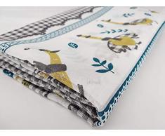 CARDENAL - Visillo cocina 140 x 140 oca gris