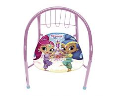 ARDITEX - Silla de Metal Brillante, Color Rosa, tamaÃ±o Mediano