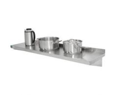 Vogue y750 cocina estante con soportes, acero inoxidable, 900 mm x 300 mm