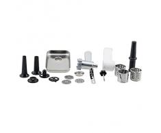 H.Koenig AC8 - Juego de accesorios para robot de cocina multifunción KM80S, color plateado