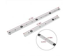 Manoplas de aleación de aluminio para barra de guía, barra deslizante para sierra de mesa, varilla de madera, herramienta de trabajo