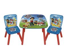 Arditex PW9497 - Set de mesa y 2 sillas, diseño Paw Patrol La Patrulla Canina