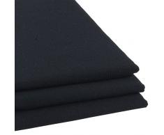 Paños Set 3 unidades de 100% algodón aspecto de lino en color negro. 67 x 50 cm. Diseño atractivo Cocina Toallas de mano. Lavadora, Secadora. y resistente. Dobladillo de 4 caras. Toalla con muy buen Agua absorción.