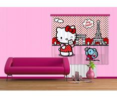 Cortina de diseño AG FCS xl 4311/cortinas decorativo Hello Kitty