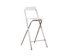 Inter Link 50901400 Inet - Taburete Alto, color blanco